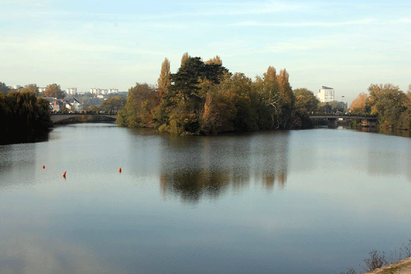 die beiden Brücken von Saint-Avertin (Foto JP Lautman)